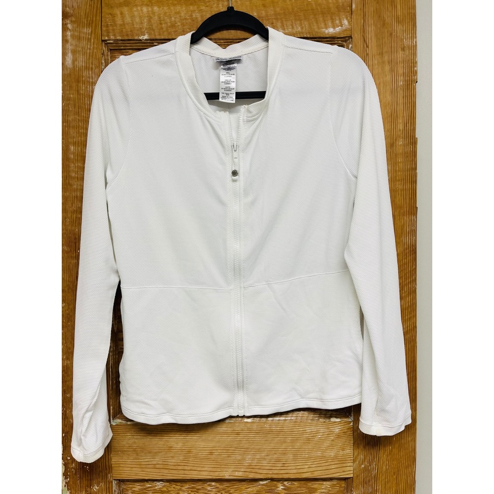 Tommy Bahama Full Zip Rash Guard Jacket M Swim Athleisure Preppy Travel Beach